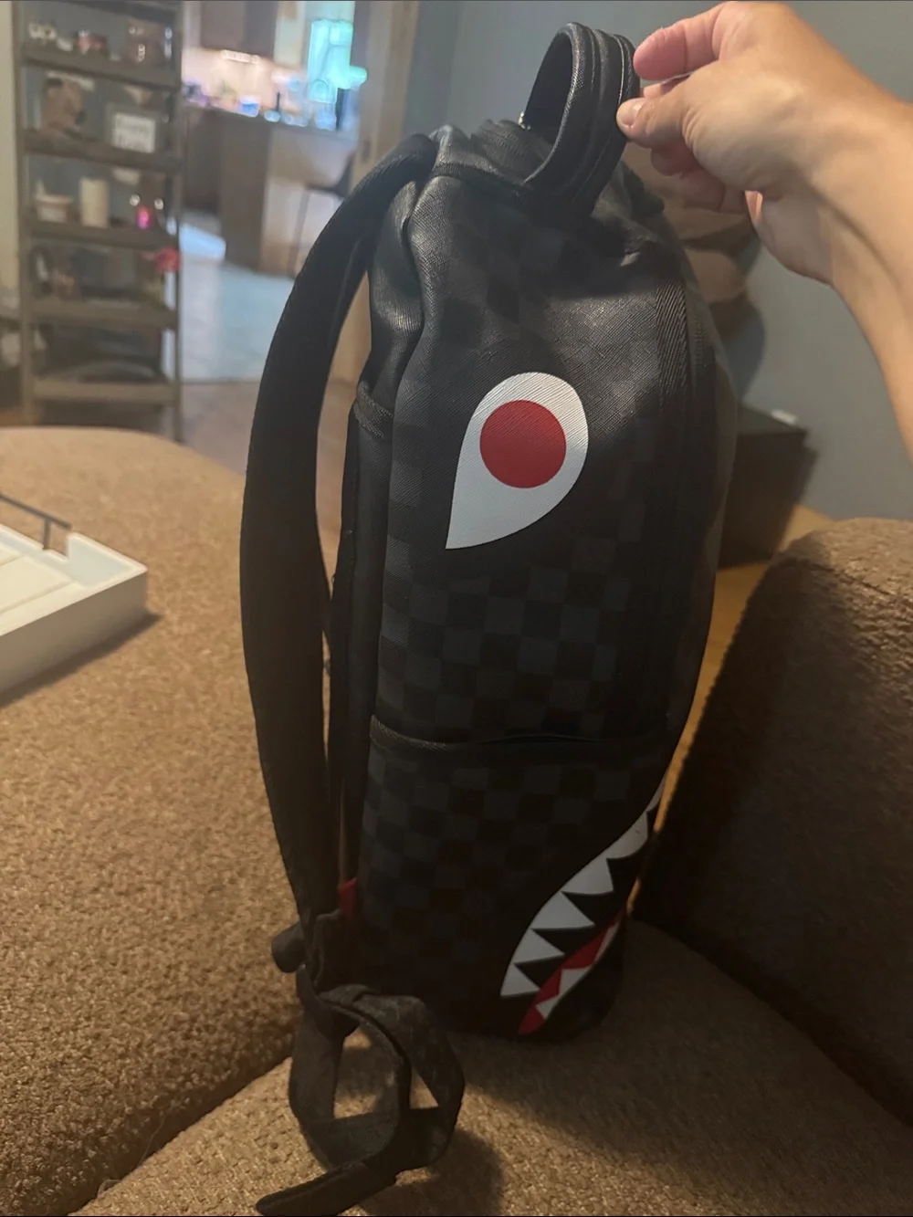 Sprayground Snoopy shark rich backpack
